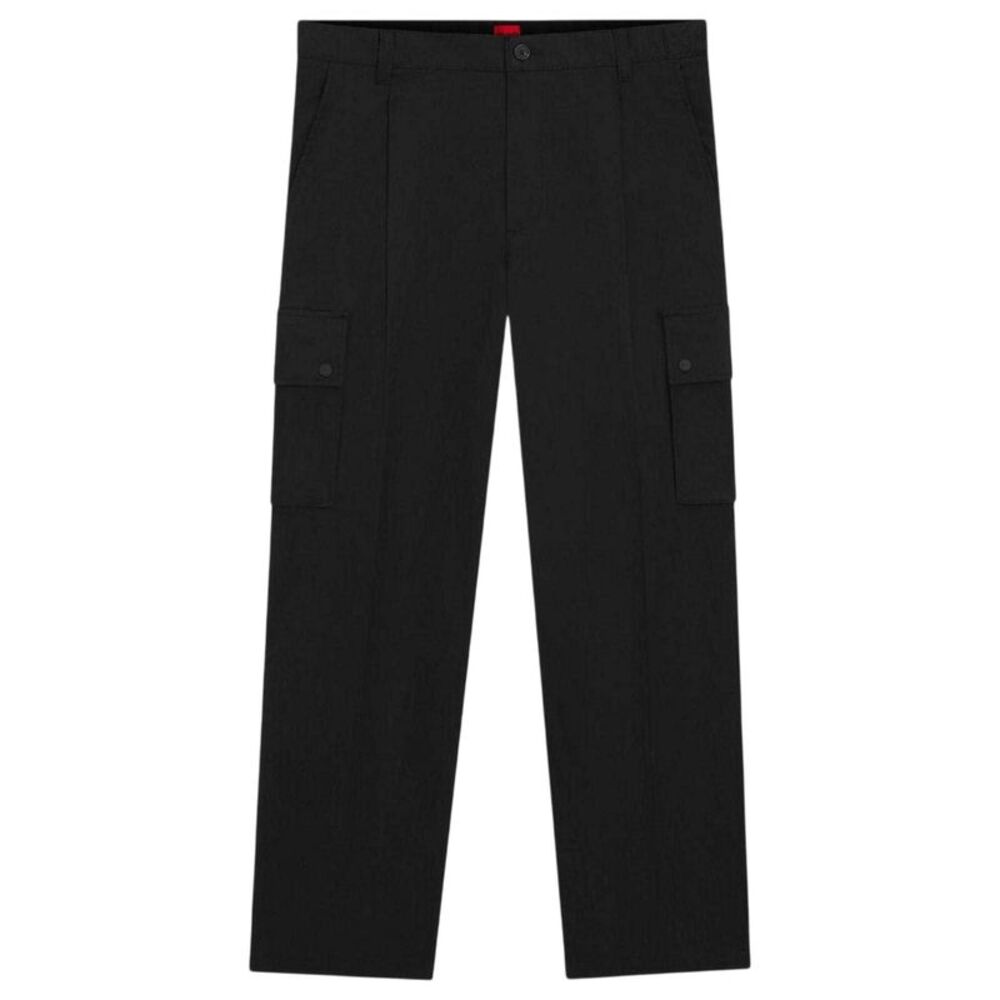 Hugo Mens Relaxed Fit Cargo Pants / Black
